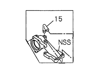 1995 Honda Passport Thermostat Housing - 8-97031-546-3