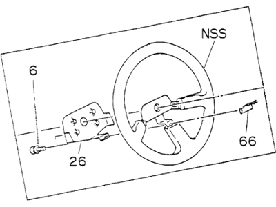 1996 Honda Passport Steering Wheel - 8-97155-250-0