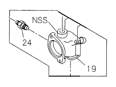 Honda 8-97108-158-0 Housing, Thermostat