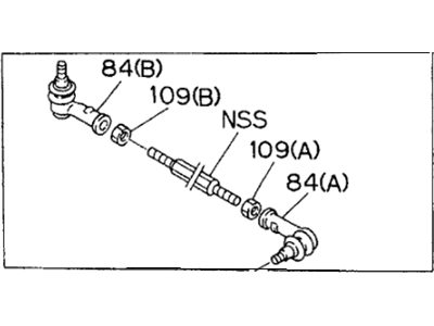 1994 Honda Passport Drag Link - 8-94459-493-2