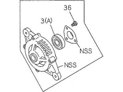 Honda Passport Alternator Case Kit - 8-97079-742-0