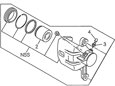 1995 Honda Passport Brake Caliper - 2-91226-342-0RM