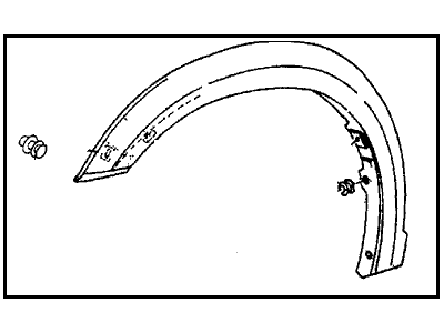 Honda 8-97093-706-4 Molding, R. FR. Wheel Arch