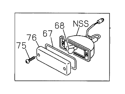 Honda 8-94434-573-3 Lamp Assy., R. FR.