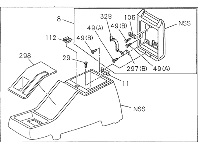 Honda Passport Consoles - 8-97151-970-0