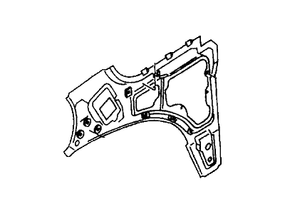 Honda 8-94326-976-3 Panel, R. RR. Side (Inner)