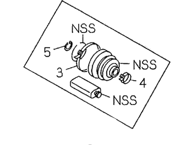 Honda 8-97138-980-0 Boot Kit, Front Driveshaft (Inner)