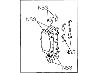 2001 Honda Passport Brake Pad Set - 8-97035-257-1