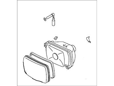 Honda 8-97024-685-0 Headlight Unit, Passenger Side