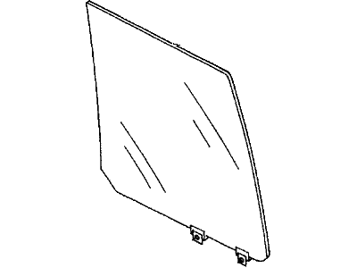 Honda 8-97115-596-0 Glass, R. RR. Door