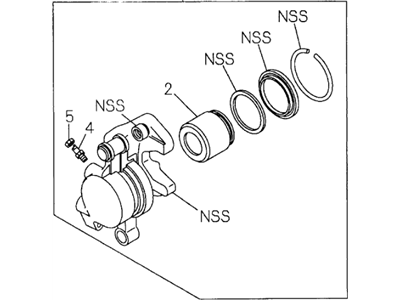 1994 Honda Passport Brake Caliper - 2-91226-341-0