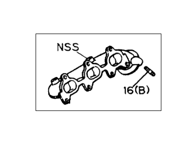 1994 Honda Passport Exhaust Manifold - 8-94364-773-6