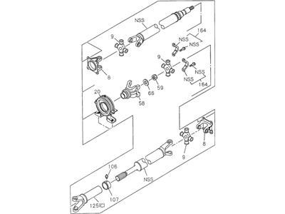 1997 Honda Passport Drive Shaft - 8-97103-587-1