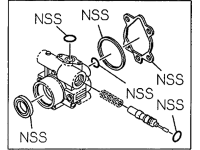 Honda 8-97081-867-0 Oil Seal Kit, Pump