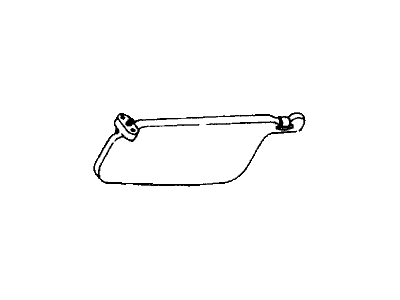 Honda 8-97098-249-0 Sunvisor, L.