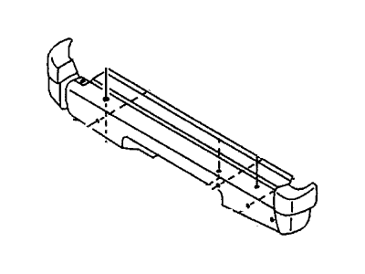 Honda 8-97084-244-1 Cap, R. RR. Bumper (Chrome)