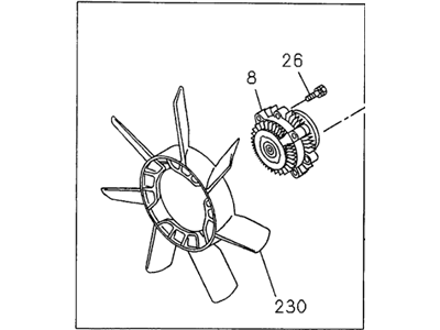 1996 Honda Passport Fan Blade - 8-97045-680-0