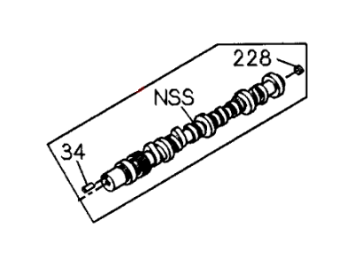 Honda 8-97064-306-2 Camshaft, Driver Side Bank