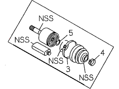 1997 Honda Passport CV Joint - 8-97138-978-0