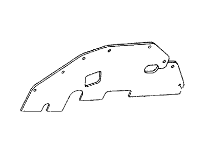 Honda 8-97163-045-0 Mud Cover, R. Fender Skirt