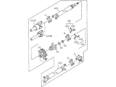 1995 Honda Passport Drive Shaft - 8-97081-649-0