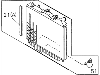 1997 Honda Passport Radiator - 8-52475-960-0