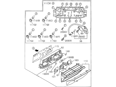 Honda 8-97101-681-0 Meter, Cluster