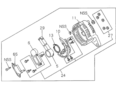 Honda Alternator Case Kit - 8-97103-805-0