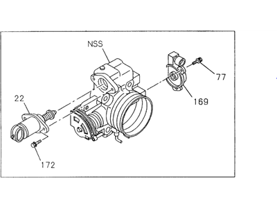 Honda 8-97104-318-1 Body Assembly, Throttle