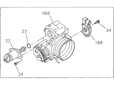 Honda Passport Throttle Body - 8-17095-117-1