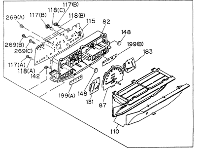 Honda 8-97101-559-0 Meter, Cluster