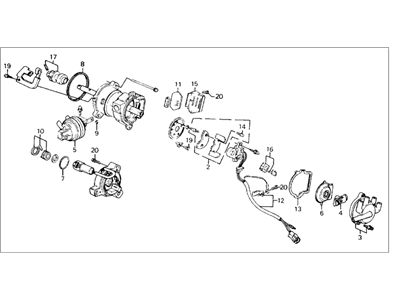 Honda 30100-PJ0-A04 Distributor Assembly (Td-06N)