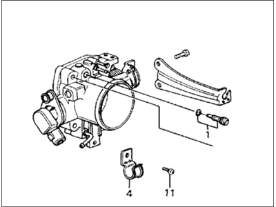 Honda 16400-PJ0-676 Body Assembly, Throttle (Gf17A)