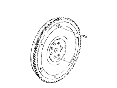 1988 Honda Accord Flywheel - 22100-PH4-C00