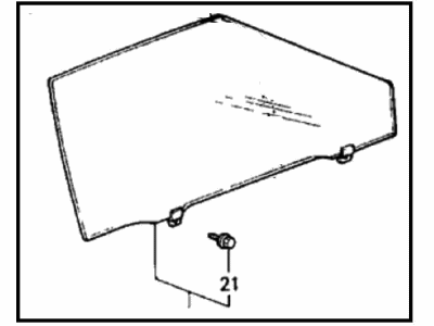 1989 Honda Accord Auto Glass - 73300-SG7-A91