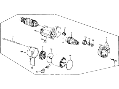 Honda 31200-PD2-663RM Starter Motor Assembly (1.4Kw Sm-302-02) (Mitsuba)