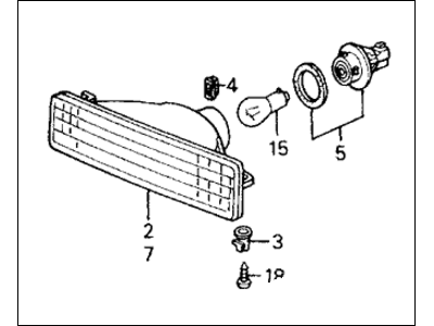 Honda 33300-SE5-A02 Light Assy., R. FR. Turn Signal