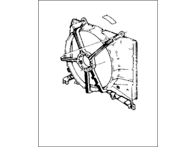 1988 Honda Accord Fan Shroud - 19015-PH4-674