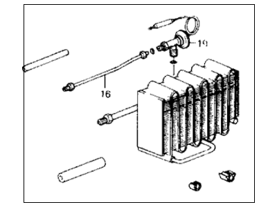 1989 Honda Accord Evaporator - 80210-SE0-A11AH