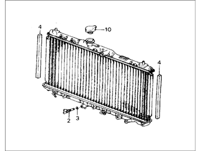 1989 Honda Accord Radiator - 19010-PH4-A11
