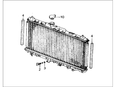 1989 Honda Accord Radiator - 19010-PH4-A01