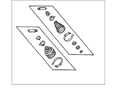 Honda 44018-SE0-A90 Cv Boot Set, Driver Side Outboard