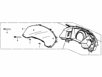 Honda 78100-TLD-A01 Meter Assembly, Combination (Rewritable)