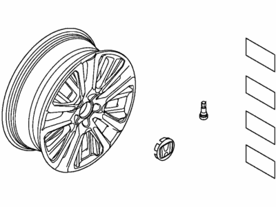 Honda 08W19-TLA-100 Wheel, Alloy Diamond Cut (19")