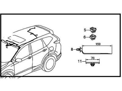 Honda 32156-TLA-A00 Sub-Wire, Roof