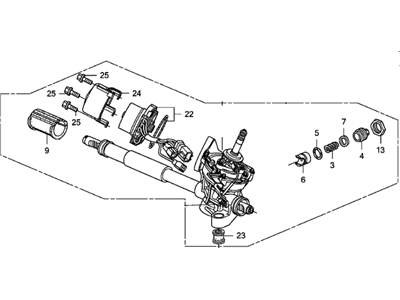 Honda 53601-SLN-A17 Rack Assembly, Power Steering (Eps)