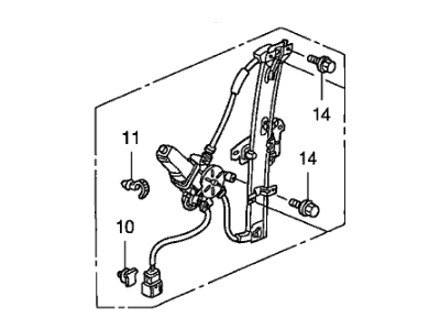 Honda Fit Window Regulator - 72250-SAA-G03