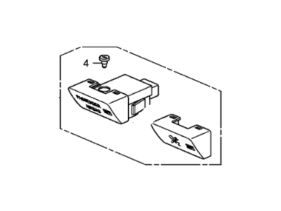 Honda 77955-SLN-A01ZC Indicator Assy., Passenger SRSoff *NH674L* (US MONO GRAY METALLIC)