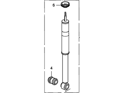 Honda 52610-SLN-A04 Shock Absorber Assembly, Rear