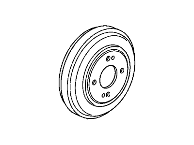 Honda 42610-SLN-A00 Drum, Rear Brake